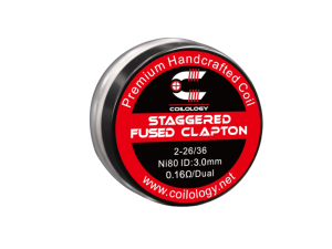 Coilology Handmade Staggered Fused Clapton Ni80 0,16 Ohm...