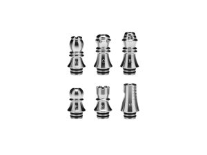 Kizoku Chess Series Drip Tips 6in1 silber