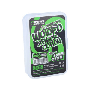 Wotofo Xfiber Cotton Watte 60mm x 3mm (30 Stück pro...