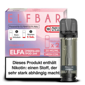 Elfbar - Elfa Pod 20mg/ml (2 Stück) - Peach Ice