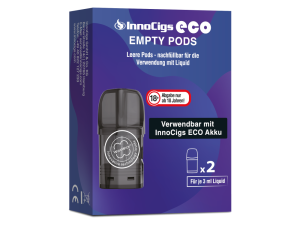 InnoCigs - Eco Pod Leerpod mit 1,2 Ohm Head (2 Stück...