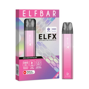 Elfbar - Elfx E-Zigaretten Set - Silber-Pink